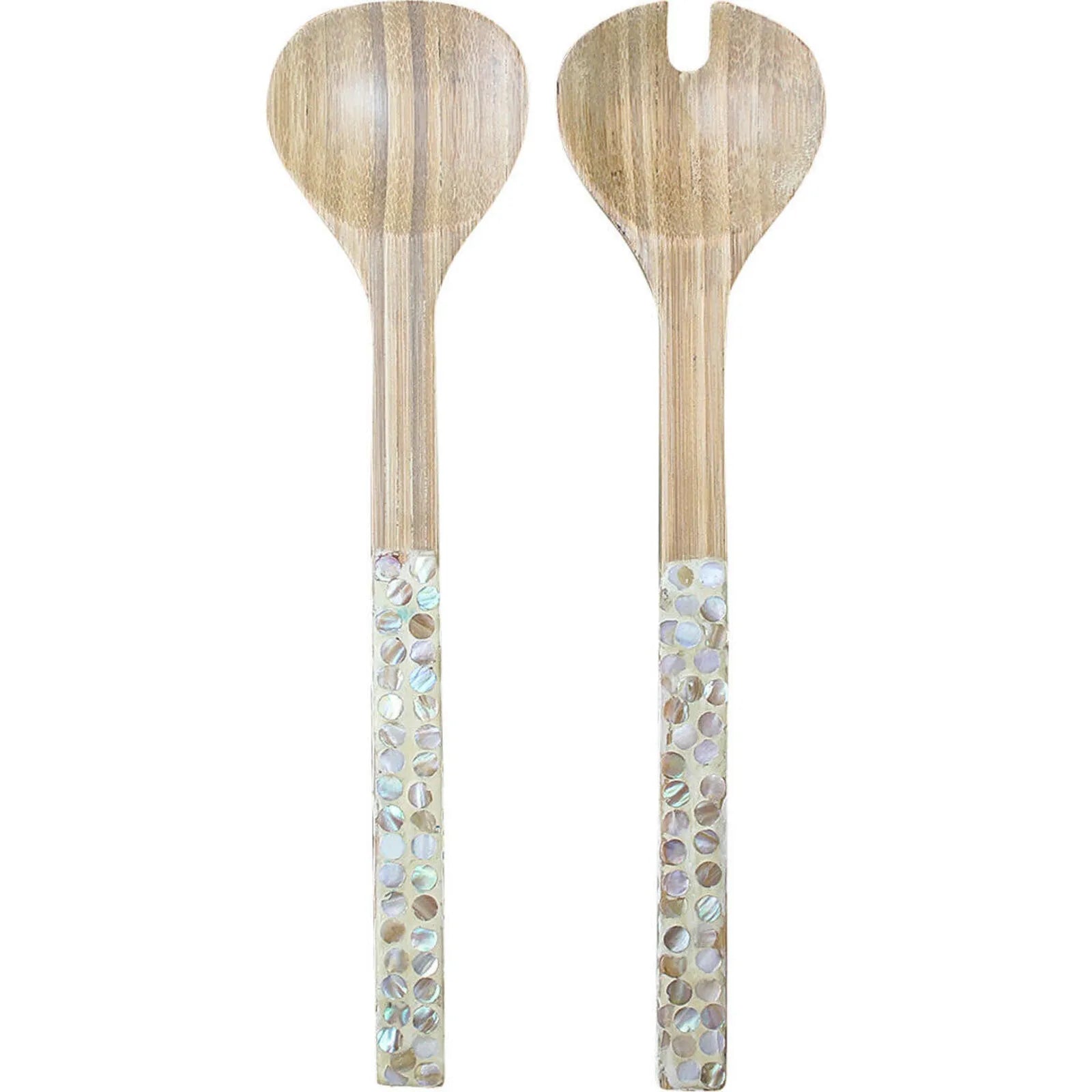 Mother of Pearl Salad Servers Natural