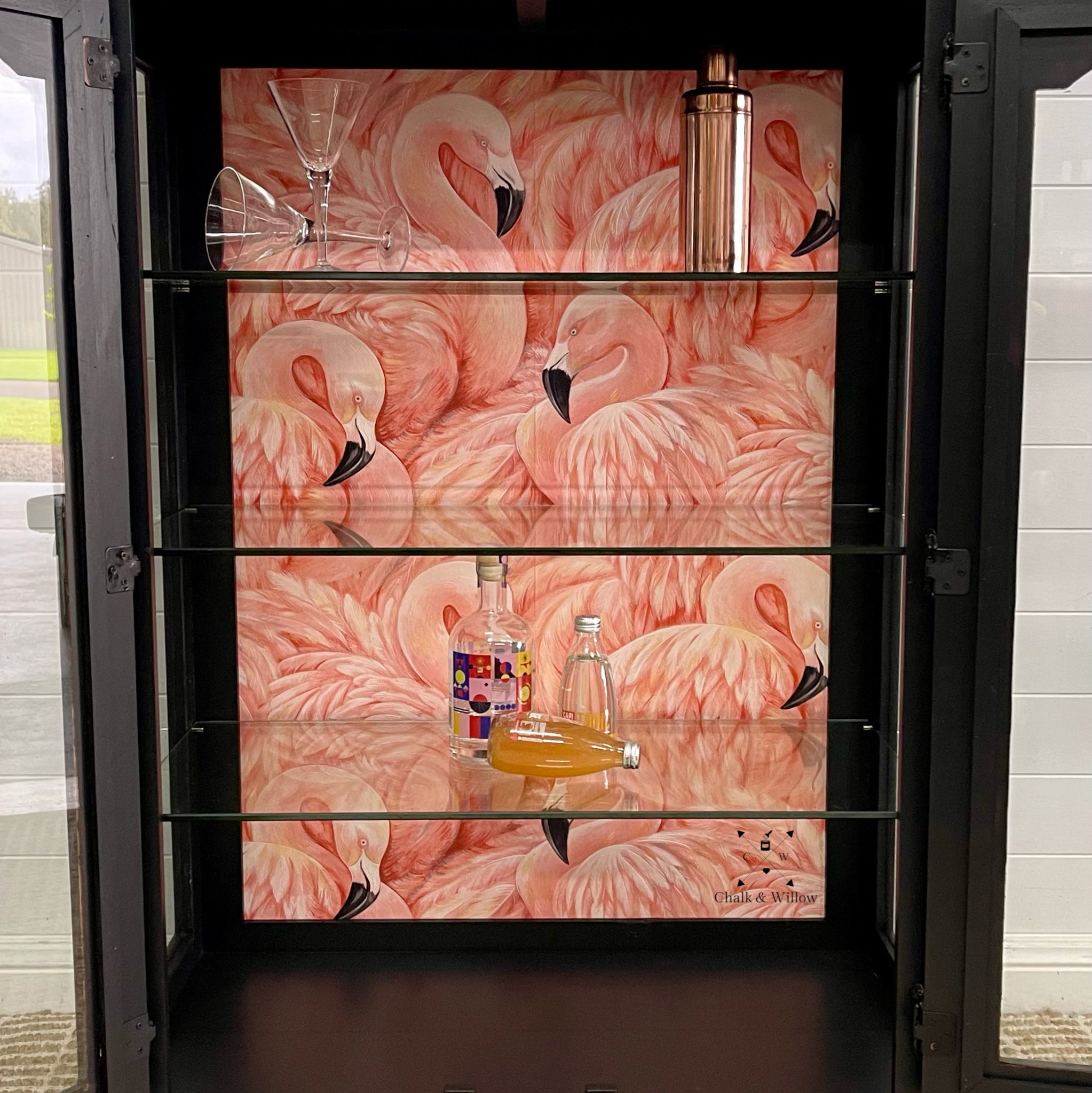 Flamingo Cocktail Cabinet