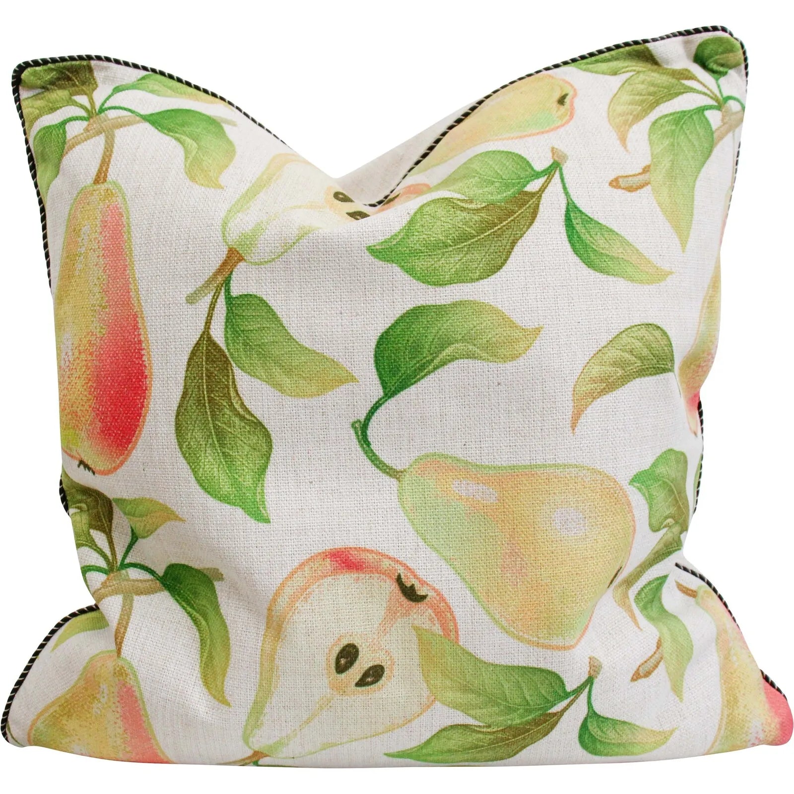 French Pear Cushion - with insert and piping