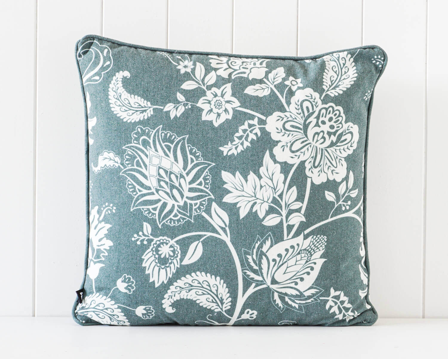 Paisley Cushion - Forest Green