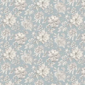 Lucia Wallpaper Blue - sold per metre