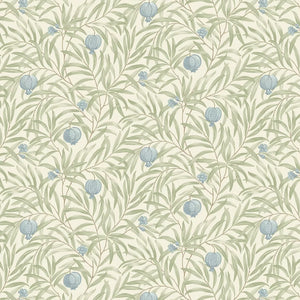 Pomegranate Wallpaper Blue/Green (sold per metre)