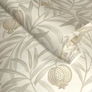 Pomegranate Wallpaper Cream/White (Sold per metre)