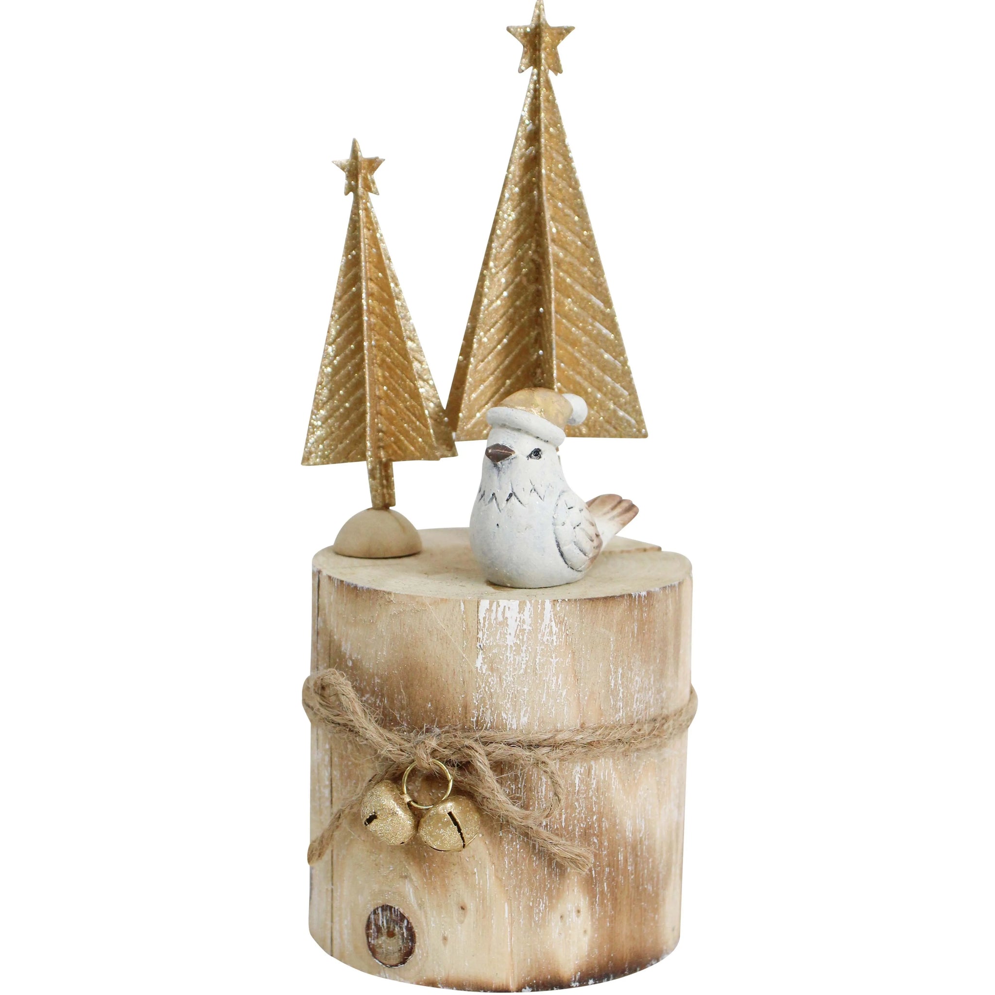 Christmas Trees and Bird Stump