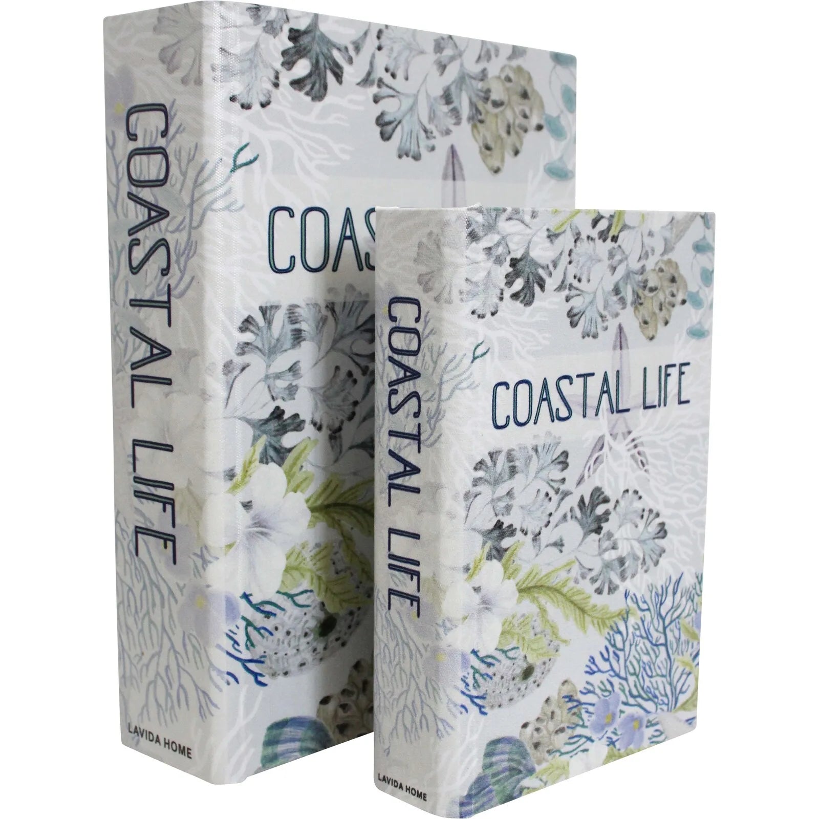 Coastal Life Book Boxes Set of 2