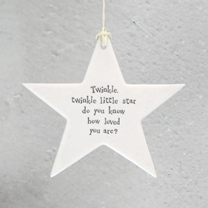 Twinkle Twinkle porcelain star East of India