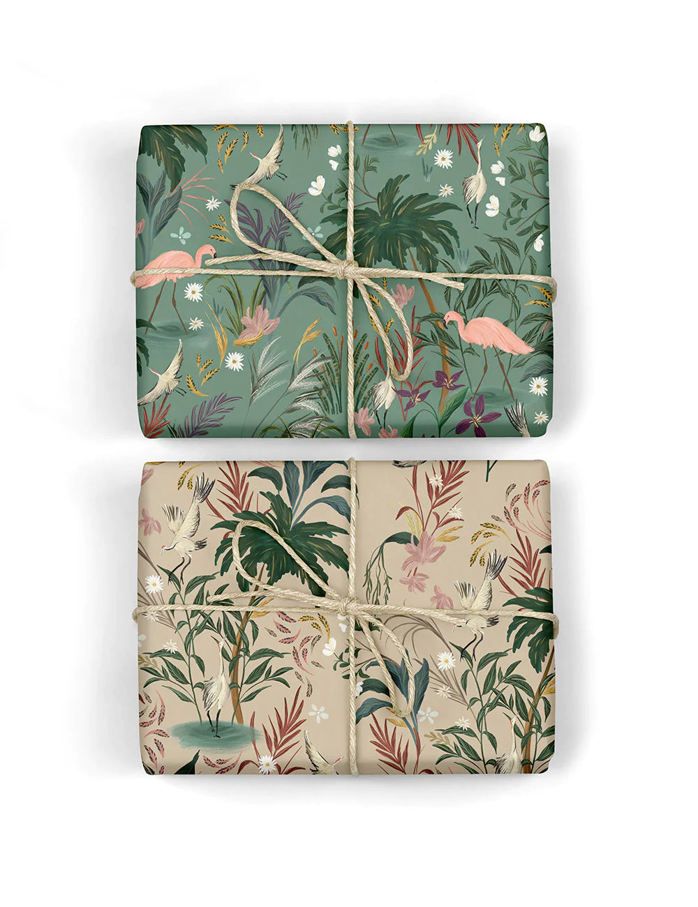 Flamingos / Herons Double Sided Gift Wrap