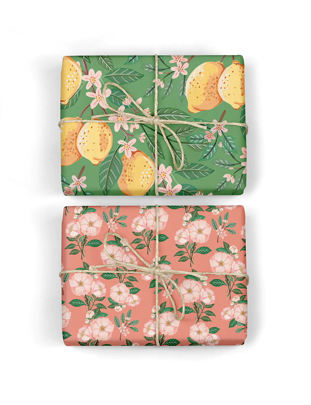 Lemons / Camellias Double Sided Gift Wrap