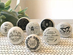 Redesign Knob Transfers - Cursive Letters