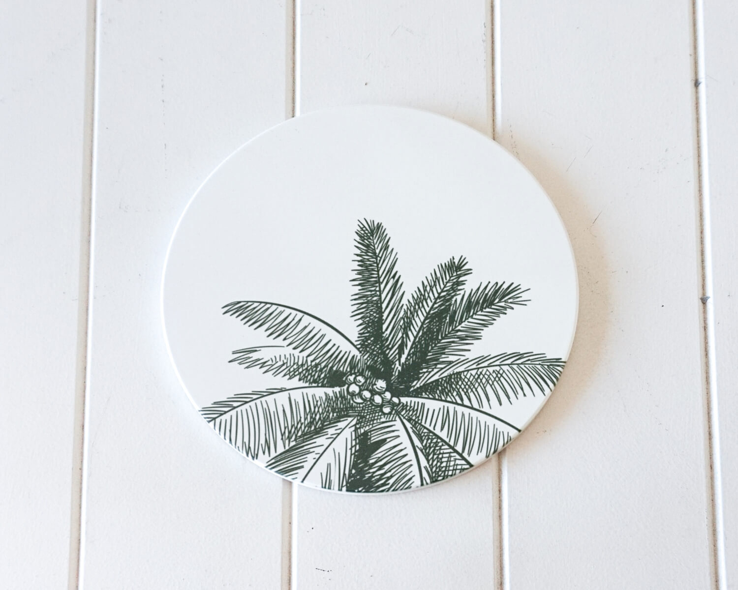 Ceramic Trivet Coco Palm