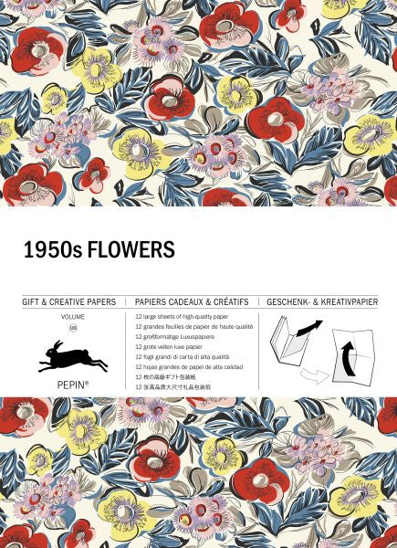 Gift and Creative Papers Book - 1950's Flowers
