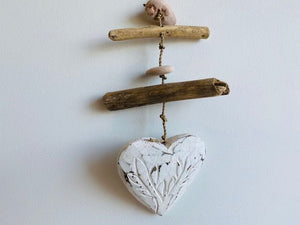 Heart and Driftwood hanging