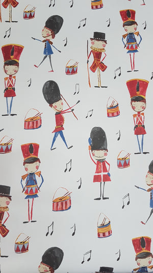 Wallpaper children's beefeaters and soldiers / metre